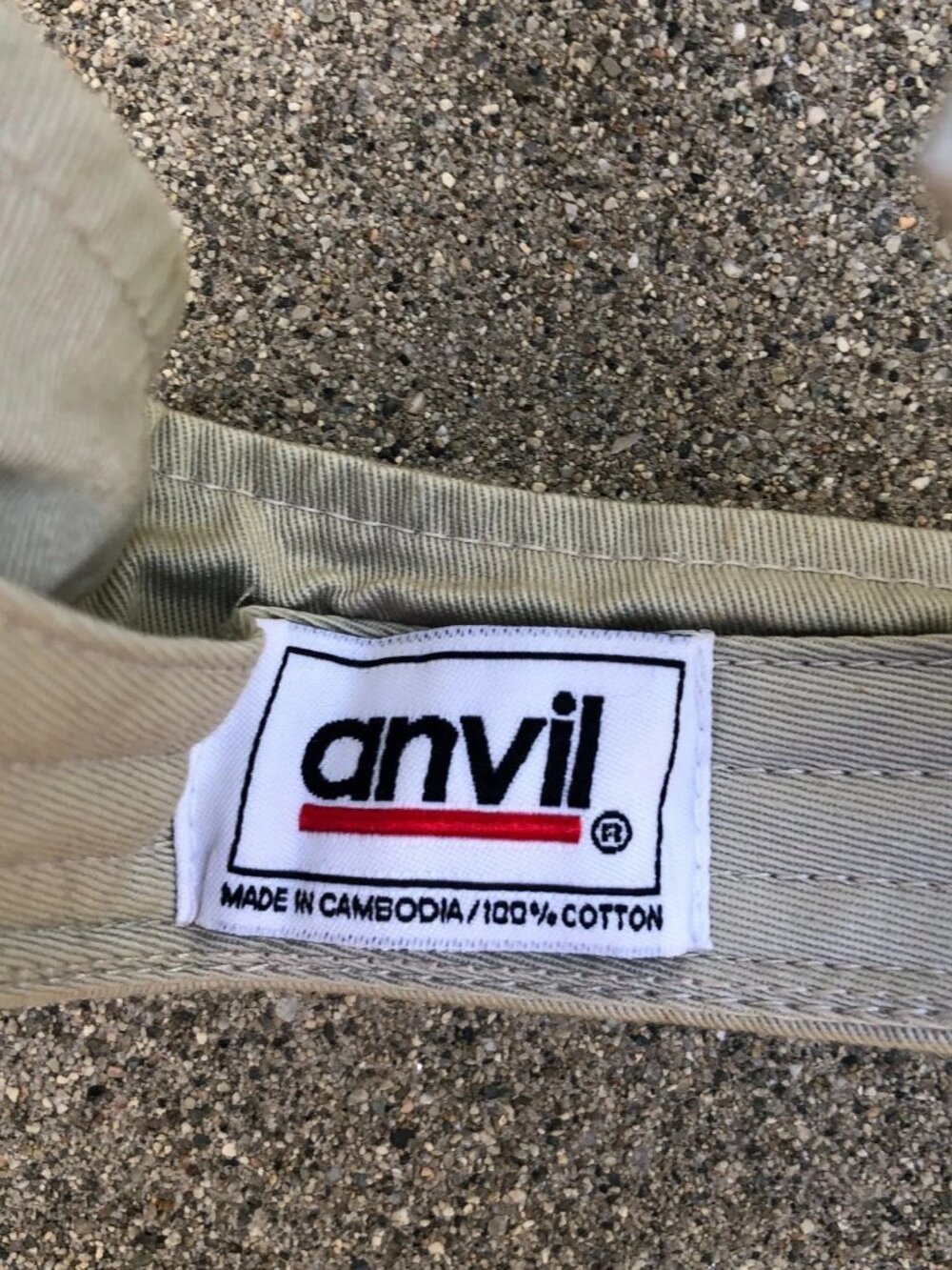 Vintage ANVIL San Clemente Ocean Festival Visor Hat Men's Khaki One Size Cap - Picture 2 of 5